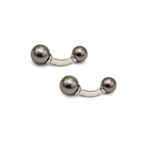 Mikimoto Black Pearl Cufflinks
